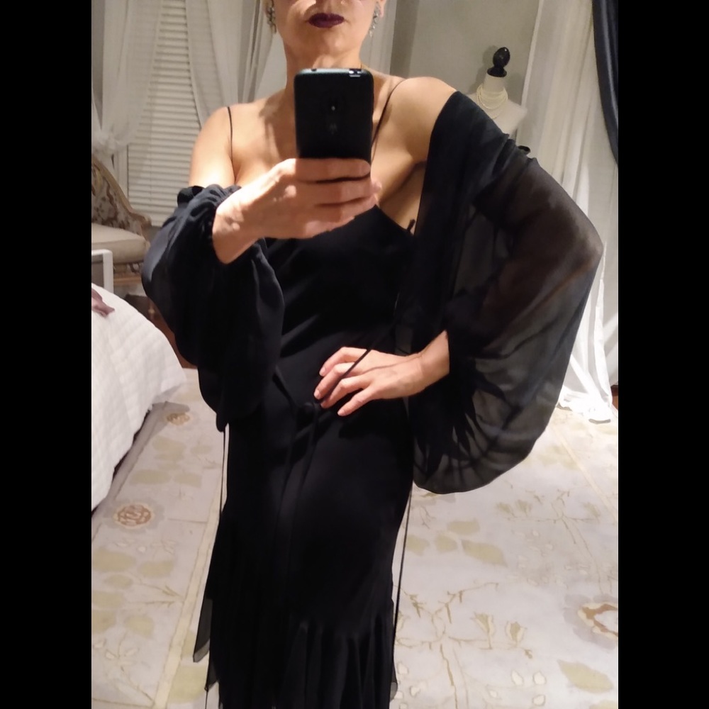 Maxazria Collection midi  silk cocktail dress set